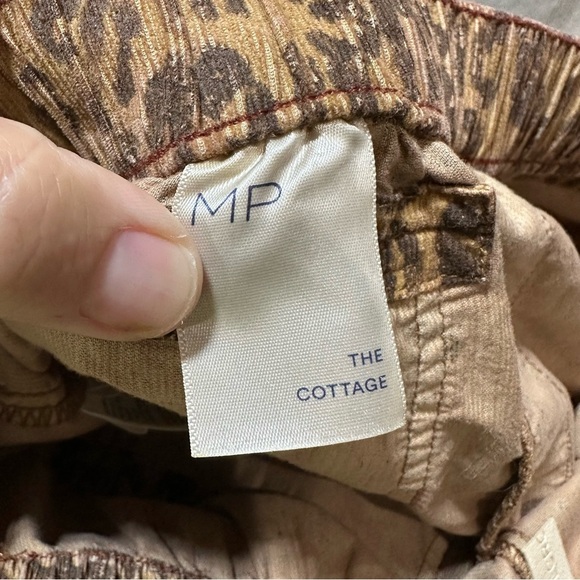 Pilcro The Cottage Lightweight Corduroy Pants Medium petite leopard print - Picture 7 of 10
